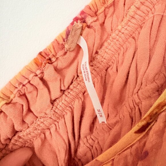 Free People Vernon Mini Dress Sunshine Combo Size Medium - Picture 8 of 9